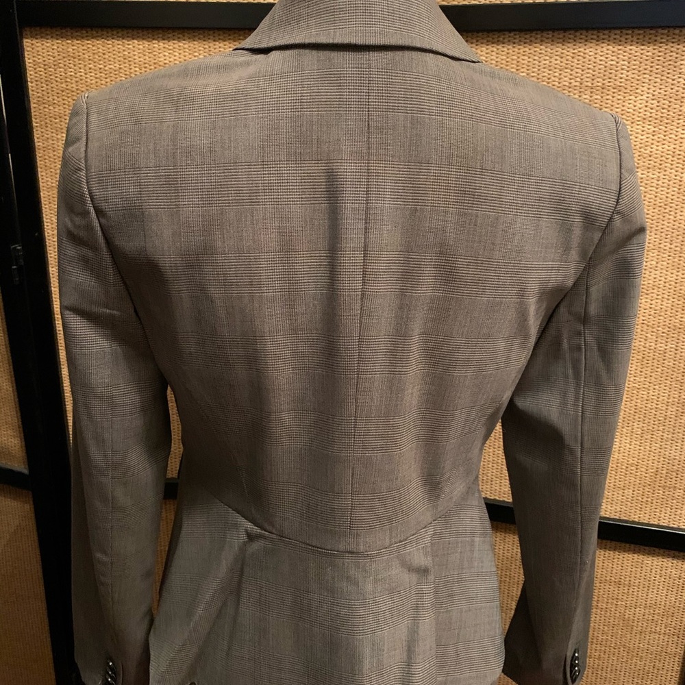 Gray plaid peplum jacket - Picture 5 of 6